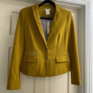 Esley by ModCloth Mustard Blazer Jacket NWT